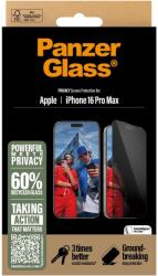 Panzer Privacy Apple iPhone 16 Pro Max felhelyező kerettel (P2864)