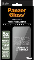Panzer Ceramic Apple iPhone 16/15 felhelyező kerettel (2853)
