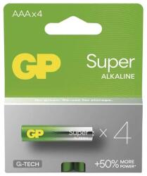 GP Batteries GP Super alkáli elem AAA 4db B01114 (B01114)