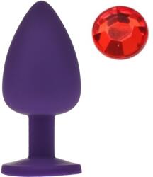 Guilty Toys Dop Anal Silicone Buttplug, Large, Mov/Rosu, Guilty Toys