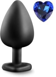 Mokko Toys Dop Anal Brighty, Large, Silicon, Negru/Albastru, Mokko Toys