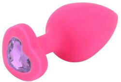Mokko Toys Dop Anal Brighty, Medium, Silicon, Roz/Mov Deschis, Mokko Toys