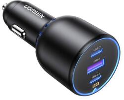 UGREEN CD293 autó töltő, 2USB-C PD+ USB-A, 130W (fekete) (90413) - jatekotthon