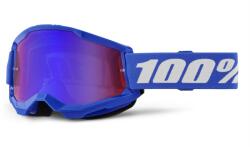  100% STRATA 2 gyerek motocross szemüveg kék (kék-piros plexi)