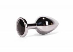 X-Men Secret Shade Metal Butt Plug S - fém, vízálló anál dildó - S méret - 7, 1 cm (ezüst-fekete)