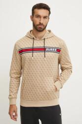 GUESS felső bézs, férfi, mintás, kapucnis, Z4BQ30 FL04Q - bézs XXL