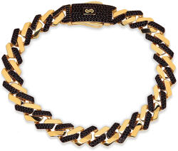 Heratis Forever Monaco Chain bracelet Edge Alternate Pavé lock black 9, 5 mm IZ30228BN