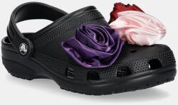 Crocs papucs Classic Rossete Clog fekete, női, 210388 - fekete Női 37/38