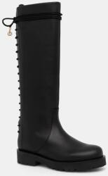 Twinset csizma fekete, női, lapos talpú, 242TGT164 - fekete Női 37