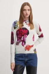 Desigual pulóver MAXFLOWER SCRIBBL női, szürke, 24WWJF53 - szürke XS