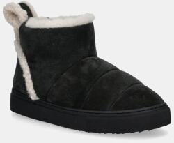 Inuikii velúr hócipő Shearling Slipin fekete, 75202-010 - fekete Női 37