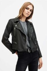 AllSaints bőrdzseki CARGO BIKER női, fekete, átmeneti, W085LB - fekete 42