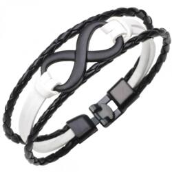HARAHU DE-34444 Férfi karkötő - Fekete/Fehér KP34444