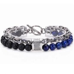 HARAHU MA-34430 karkötő - Fekete/Kék KP34430