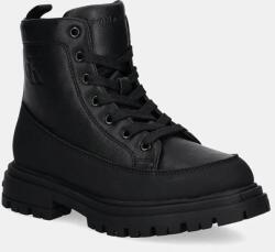 Calvin Klein Jeans gyerek bakancs fekete, V3X5-81093 - fekete 32