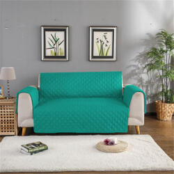 Ralex Husa canapea 2 locuri tip cuvertura matlasata 130x205 cm cu laterale, reversibila, Verde