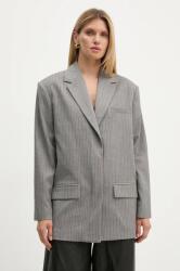 Remain zakó Herringbone Blazer szürke, mintás, oversize, 5018723038 - szürke 34