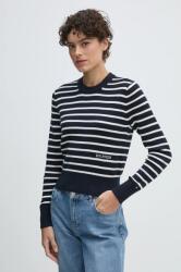 Tommy Hilfiger pamut pulóver könnyű, sötétkék, WW0WW43506 - sötétkék S