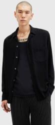 AllSaints lenvászon ing CUDI LS SHIRT fekete, relaxed, M074SB - fekete S