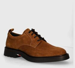 Tommy Hilfiger velúr félcipő LIGHT HILFIGER LWT SUEDE SHOE barna, férfi, FM0FM05088 - barna Férfi 42