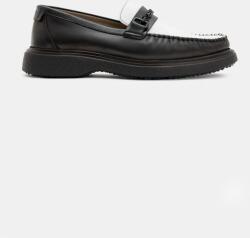 AllSaints bőr mokaszin Gibbs Chain Loafer fekete, férfi, M011FB - fekete Férfi 41