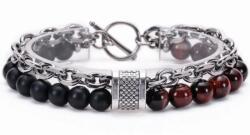  MA-34432 karkötő - Fekete/Barna 2