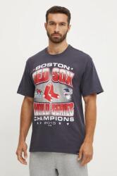 47 brand pamut póló MLB Boston Red Sox sötétkék, férfi, nyomott mintás, BU002TMYIHQ632912VN - sötétkék L