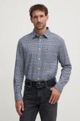 Tommy Hilfiger pamut ing férfi, galléros, sötétkék, relaxed, MW0MW37324 - sötétkék M