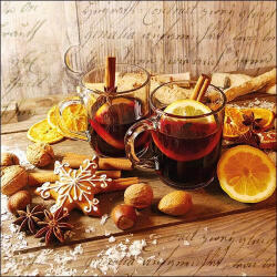 Ambiente Téli - karácsonyi szalvéta - Glühwein forralt boros (VR-33314560)