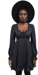 KILLSTAR Rochie de damă KILLSTAR - Morvina - Negru/Gri - KSRA011628