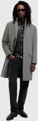 AllSaints kabát gyapjú keverékből HAL COAT - szürke 36