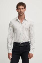 Giorgio Armani pamut ing férfi, galléros, fehér, slim, 6DZC06 ZN5DZ - fehér S