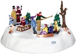 Lemax Viktoriánus körhinta a jégen Caddington Village 2014 - dekorfalvak