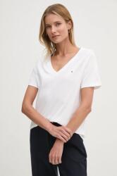 Tommy Hilfiger pamut póló női, fehér, WW0WW44177 - fehér S