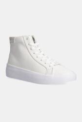 Calvin Klein bőr sportcipő VULC HIGH TOP LTH fehér, HW0HW02213 - fehér Női 41