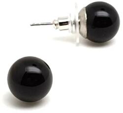 R. M. ékszer Fülbevaló golyó obszidián 10mm (088510)