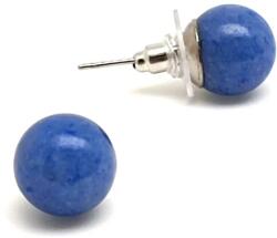 R. M. ékszer Fülbevaló golyó aventurin kék 10-10, 5mm (088512)