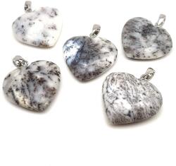 R. M. ékszer Szív medál merlinit 3-4cm (MDG) (021078)