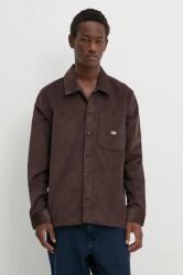 Dickies kordbársony ing CORDUROY galléros, barna, regular, DK0A8652 - barna S