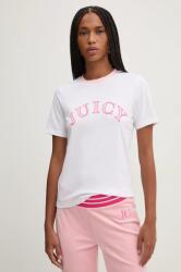 Juicy Couture pamut póló GIRLFRIEND TEE női, fehér, JCSCT224414 - fehér S