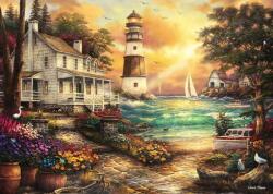 Grafika - Puzzle Chuck Pinson: Cabană lângă mare - 500 piese Puzzle
