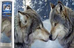 NORIMPEX - Puzzle Pictura cu diamant: Wolf bond 30x40cm - 1 - 39 piese