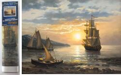 NORIMPEX - Puzzle Pictura cu diamant: Sailboats II 30x40cm - 1 - 39 piese