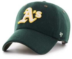 47 brand gyapjú siltes sapka MLB Oakland Athletics zöld, nyomott mintás, B-PNTCU18WIS-DG - zöld Univerzális méret