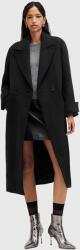 AllSaints kabát gyapjú keverékből MABEL COAT - fekete 38