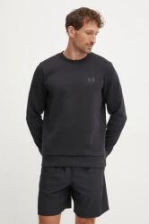 Under Armour felső Unstoppable Fleece Crew fekete, férfi, nyomott mintás, 1389351 - fekete L