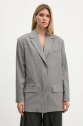 Remain zakó Herringbone Blazer szürke, mintás, oversize, 5018723038 - szürke 36