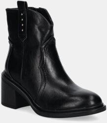 Answear Lab cowboy csizma fekete, női, enyhén téliesített, magassarkú - fekete Női 36 - answear - 14 990 Ft