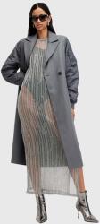 AllSaints gyapjú kabát PAULAH szürke, átmeneti, kétsoros gombolású, W007OZ - szürke 40