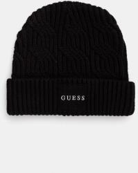Guess sapka gyapjú keverékből CABLE BEANIE vastag, fekete, M4BZ10. Z3HD1 - fekete Univerzális méret